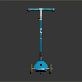 Kids Blue Scooter With Two Wheels Adjustable Handle And Fun Design