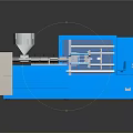 Modern Blue Industrial Equipment Featuring Stainless Steel Parts And Transparent Window