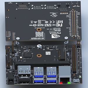 Circuit board electronic components PCB board motherboard technology industrial chip circuit board 3d model