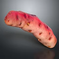 Fresh Prickly Pear Fruit with Pink Purple Skin and Small Yellow Spots