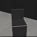 Black Modern Dining Chairs In Room With White Brick Wall And Plant