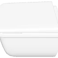 Contemporary White Bathroom Suite Featuring Square Shape And Sleek Finish