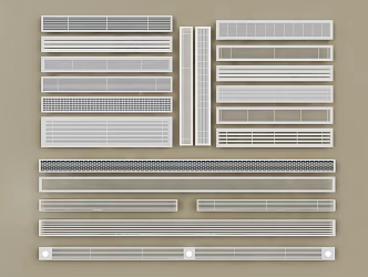 Air conditioning outlet Central air conditioning outlet Very narrow outlet 3d model