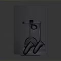 Modern Computer Accessories Set With Wireless Headphones Laptop Keyboard And Mouse