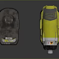 RYOBI Yellow Cordless Industrial Drill Equipment with Rechargeable Battery and Charger Accessories