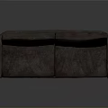 Modern Brown Two Seater Sofa With Comfortable Cushions And Minimalist Design