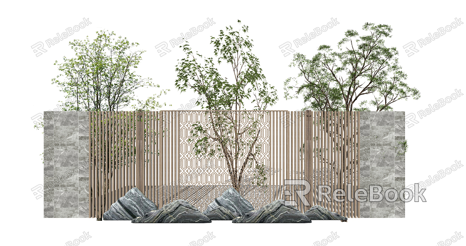 New Chinese landscape sketch landscape tree landscape sketch model