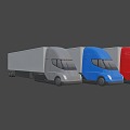 Tesla semi-trailer 3d model