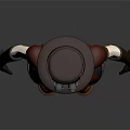 Game Movie Character With Red Hair Brown Hat Red Top Blue Pants And Brown Boots
