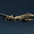 A10 attack aircraft 3d model