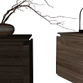 Texturable bedside table side table 3d model