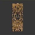 Exquisite Golden Ring With Intricate Hollow Floral Patterns And Decorative Design