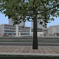 Modern Colorful School Building Design With Classroom Wings Playground Green Areas And Sports Field