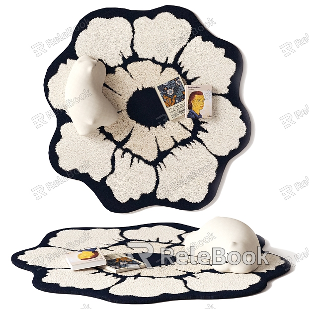 flower shaped carpet model