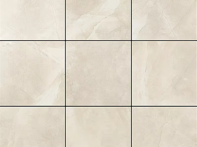 Beige Tile Pattern Background Wall for Interior Decor 3d model