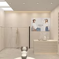 Modern Clothing Store Exterior With Stylish Window Display Mannequins And Decorative Plants