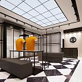 Modern Men's Fashion Store Exterior With Glass Door And Interior Mannequin