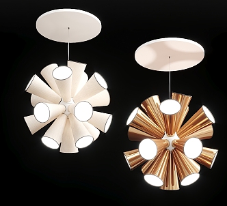 Modern chandelier creative chandelier 3d model