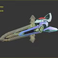 Modern Ancient Sword Game Swordsman Magic Sword 3d model