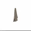 Soft Light Gray Hanging Towel For Daily Bathroom Use Essentials 3d model