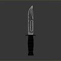 Modern Tactical Weapon Knife With Sharp Steel Blade And Textured Handle Grip