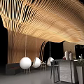 Special-shaped Ceiling Special-shaped Ceiling Ceiling Ground Integrated Ground Ceiling Integrated Modeling Ceiling Art Ceiling Wave Ceiling Art Ceiling Grid Ceiling 3d model