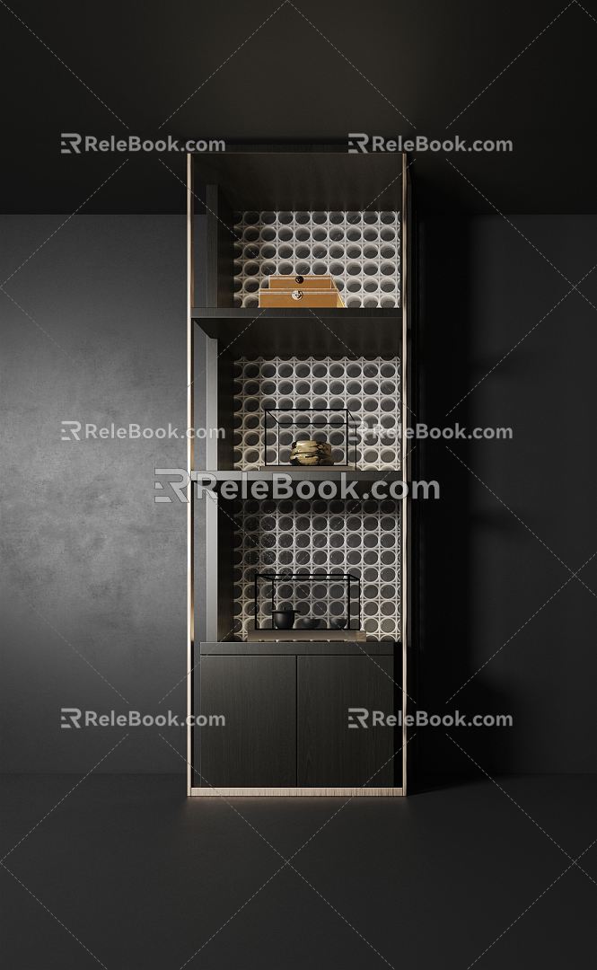 Modern Decorative Cabinet Side Cabinet 3d model