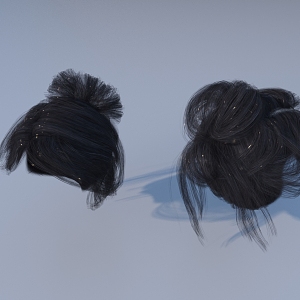 Hair Anime Hair Woman Hairdressing 3d model