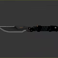 Tactical Folding Knife Design With Sharp Blade Ergonomic Handle And Black Finish