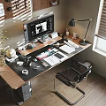 Modern computer desk 3d model