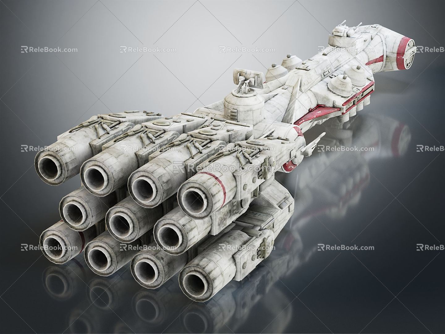 Modern fighter sci-fi fighter space fighter 3d model