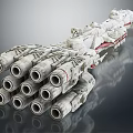 Modern fighter sci-fighter space fighter 3d model