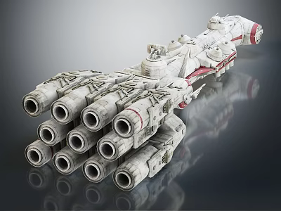 Modern fighter sci-fighter space fighter 3d model