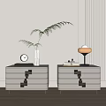 Modern bedside table 3d model