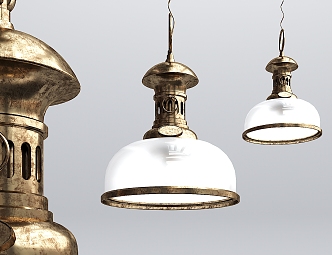 European-style chandelier small chandelier 3d model