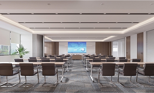 Modern Conference Room Training Room 3d model