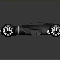 Futuristic Black Concept Car With Large Wheels And Sleek Exterior Design