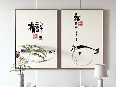 New Chinese Animal Painting Hanging Painting Decorative Painting model