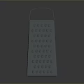 Stainless Steel Kitchen Grater With Handle And Multiple Holes For Food Preparation