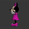 Minnie Mouse Doll With Pink Dress Black Ears Pink Bow White Gloves And Pink Shoes