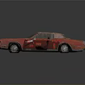 Rusty Red Vintage Car With Weathered Exterior And Classic Styling