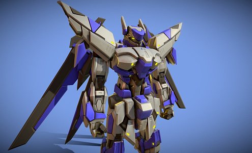 Future robots. 3d model