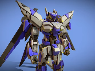 Future robots. 3d model