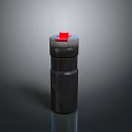 Practical Black Insulated Thermal Mug With Red Lid For Daily Use