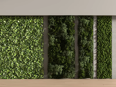 Plant wall 3d model