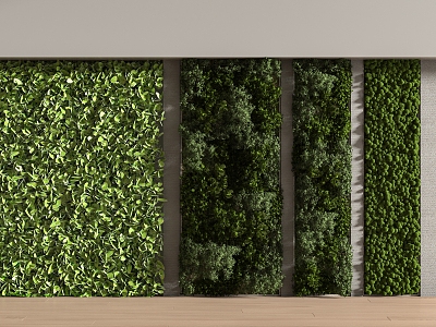 Plant wall 3d model