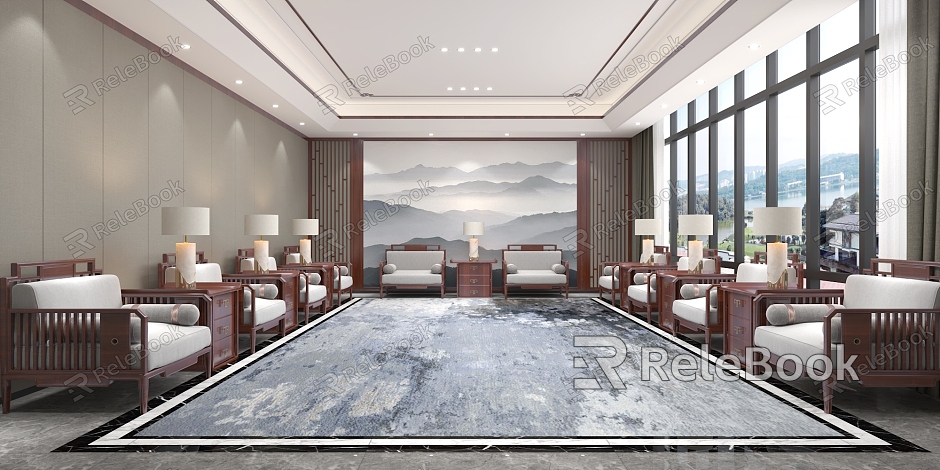 New Chinese Reception Room model