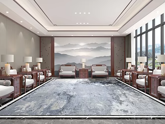 New Chinese Reception Room 3d model