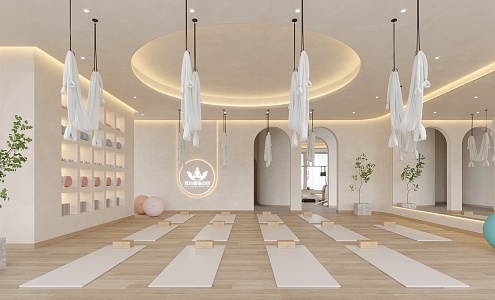 Quiet Yoga Room Fanshang Yoga Gym 3d model