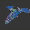 Industrial LOFT fighter sci-fi fighter next generation fighter sci-fi fighter 3d model